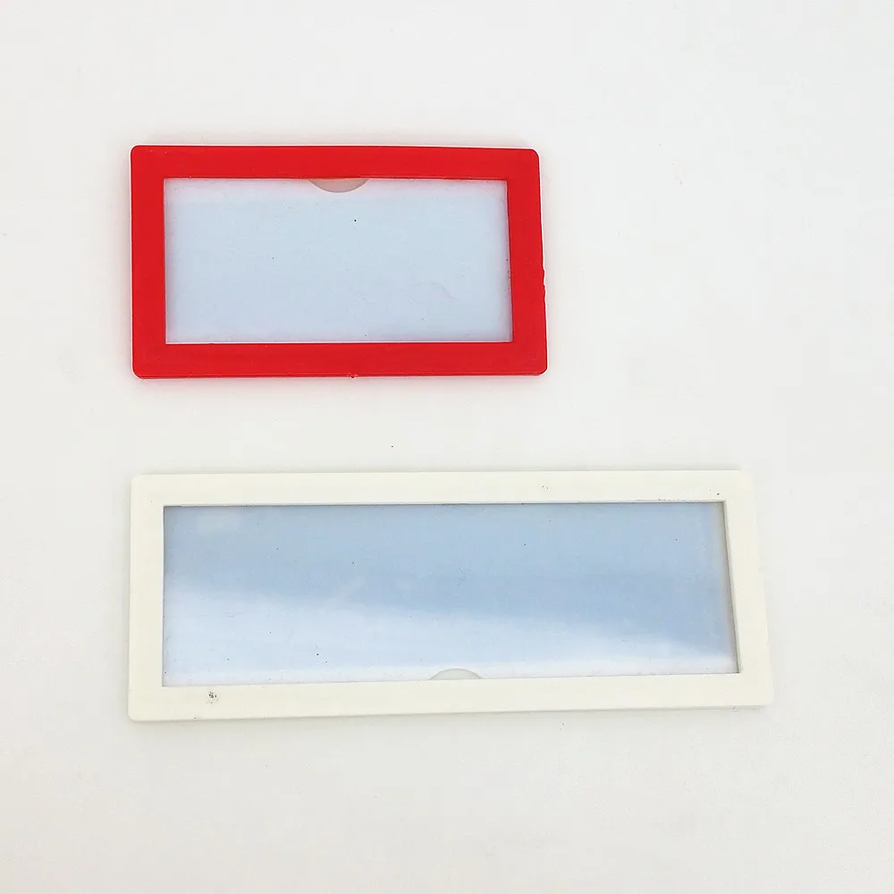 

12/8x4.5cm Plastic POP Paper Sign Card Label Display Show Case Frame on Retail Store Shelf Promotion Sticked by Magnetic 20pcs