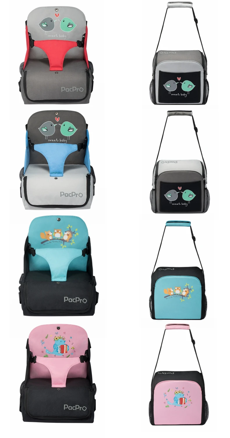 Babyfond PacPro Детские стул столовая складной Мультифункциональный портативный, Безопасный Детские кресло-Сумка детский стул