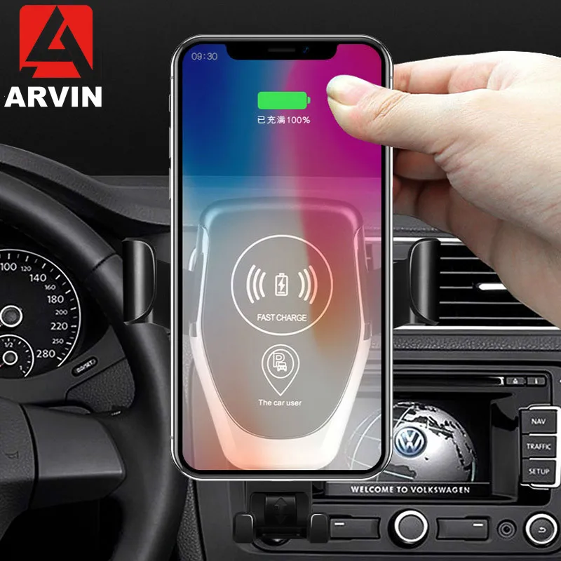 Gravity Wireless Charger Car Holder For iPhone 8 X XS XR Samsung S7 S8 Automatic Phone Holder Fast Smart Car Quick Charger Mount