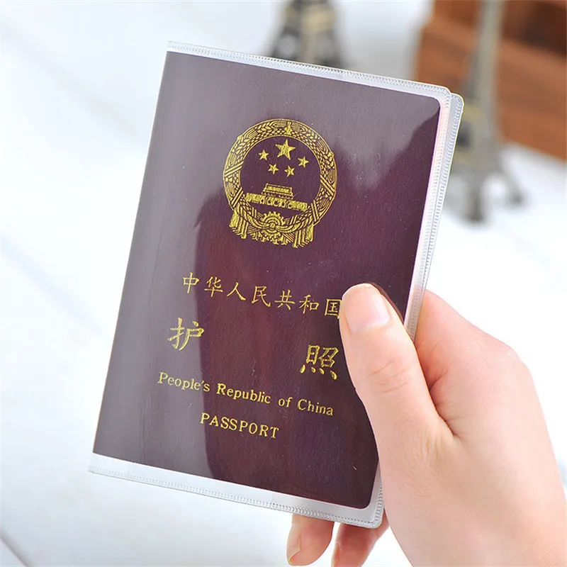 Прозрачная Обложка для паспорта, водонепроницаемый защитный кошелек для паспорта, ПВХ держатель для ID карт, чехол для карт, сумка для кредитных карт