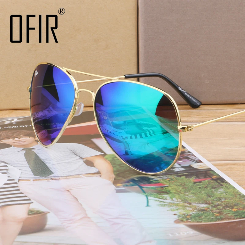 2017 New Polarized Aviator Sunglasses Women Gold Frame Glasses Men