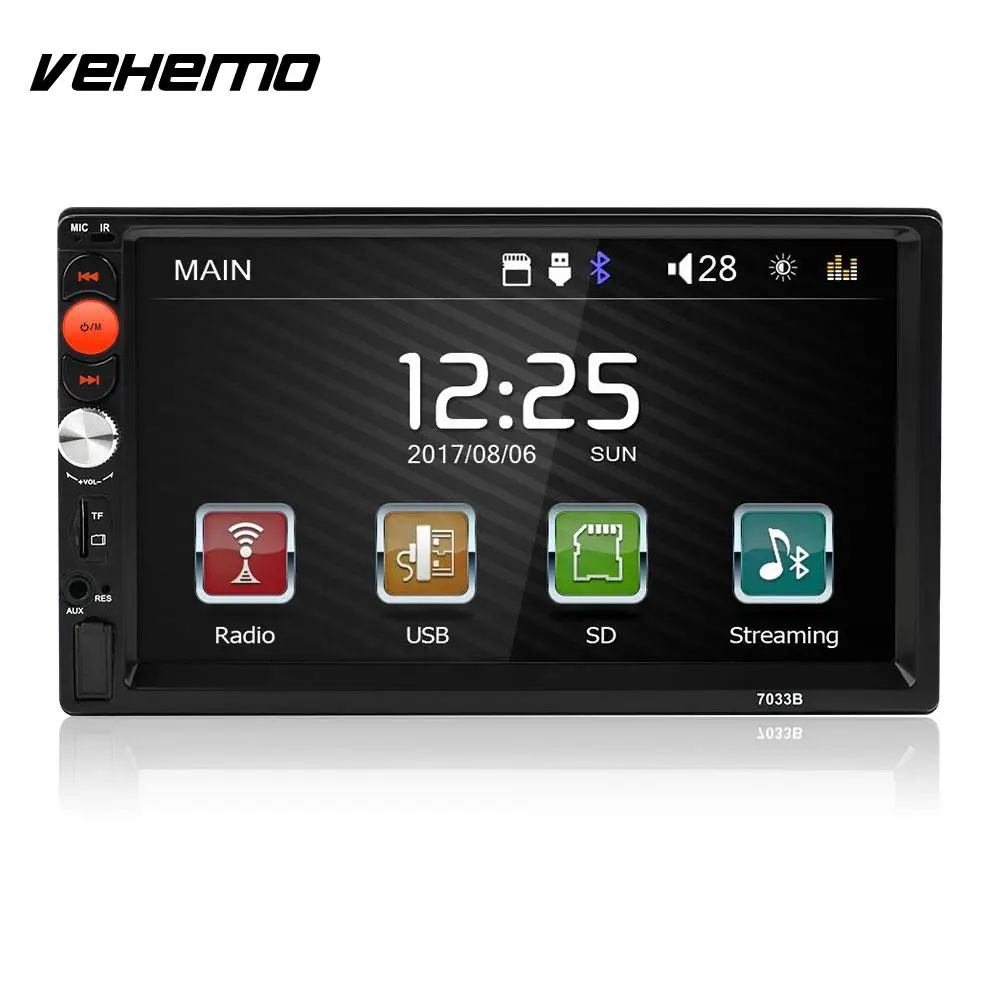 

Vehemo FM/USB/AUX 7inch Car MP5 Player MP5 Player Car Stereo Flexible Support TF Card Rear View Auto MP5 Player Radio