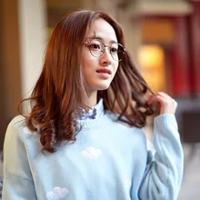 LIYUE унисекс модные прозрачные оптические прозрачные очки оправа женские очки при близорукости оправа Золотые очки круглые металлические очки