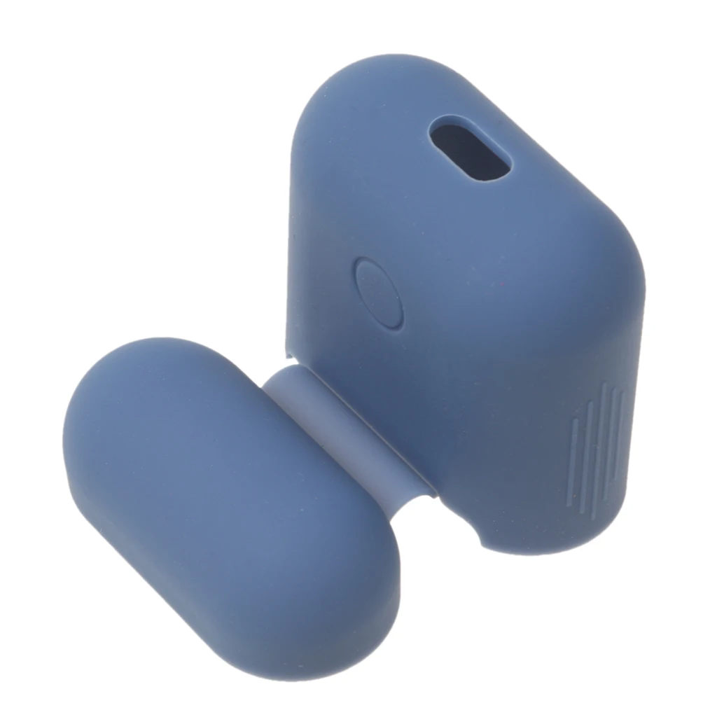 Silicone Shockproof Protective Case Cover for Apple AirPods Blue