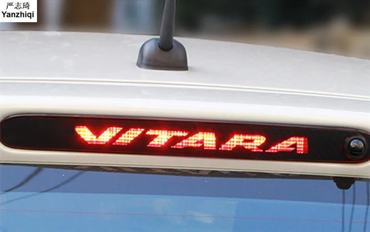 

Carbon Fiber Rear Braking Light Decoration Cover Stickers Case For Suzuki Vitara Car Styling Additional Brake Lights Sticker