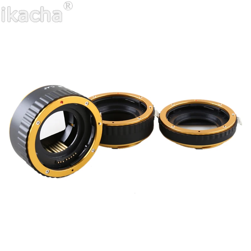 Metal Mount Auto Focus AF Macro Extension Tube Ring (5)