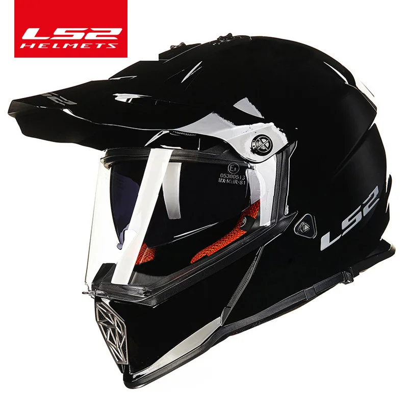 LS2 PIONEER мотоциклетный шлем мотокросса LS2 mx436 внедорожный шлем с двойным щитком мотоциклетные шлемы ECE утвержден