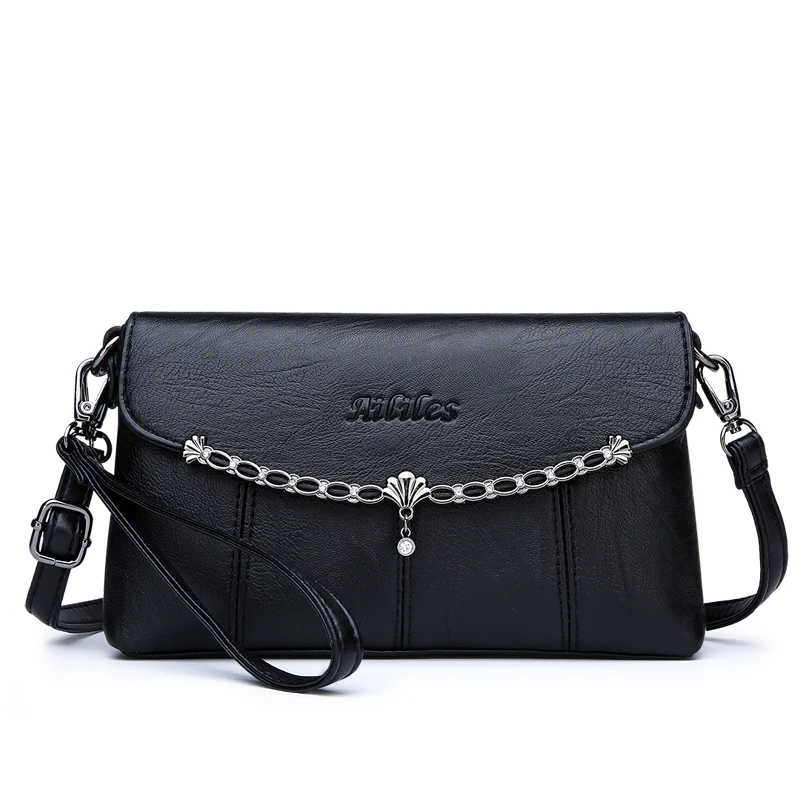 

Clutch Leather Handbags Women Bag Designer Female Messenger Crossbody Bags Ladies Bag for Women Girls 2018 Black bolsa feminina