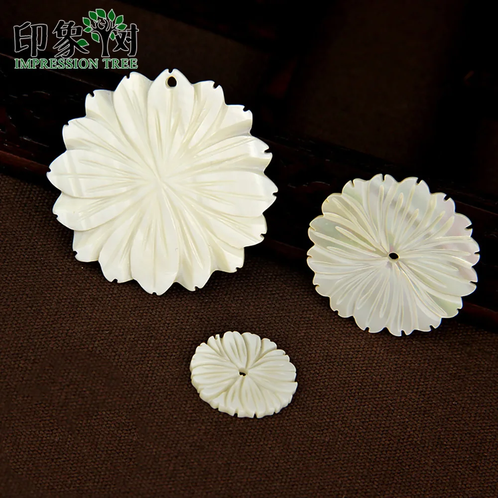 10//20X Mother of Pearl White Sea Shell DISC SeaShell Charms Pendants Bead 8-30mm