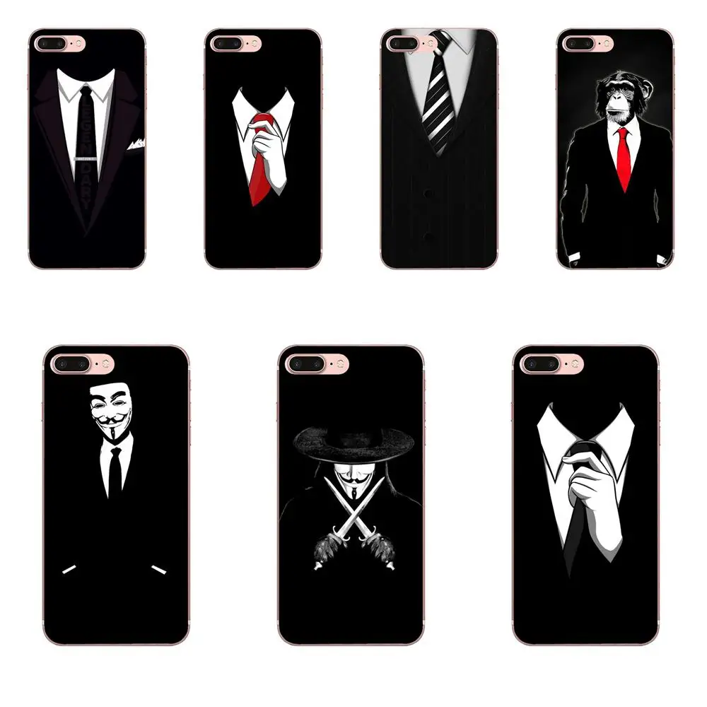 

Dark Suit Mystery Man Black For LG G2 G3 G4 G5 G6 G7 K4 K7 K8 K10 K12 K40 Mini Plus Stylus ThinQ 2016 2017 2018 Soft Pattern