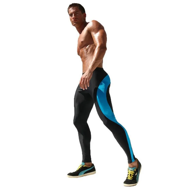 Мужские Компрессионные спортивные штаны для бега, специально разработанные мужские шаровары из полиэстера, спортивные штаны