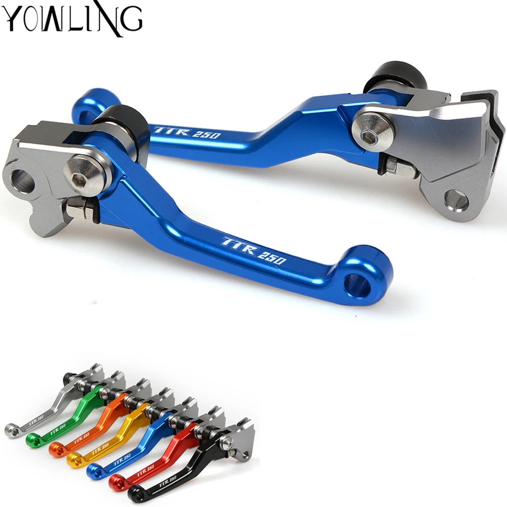 

Blue CNC Billet Pitbike dirtbike Pivot Foldable Brake Clutch Levers Handbrake FOR YAMAHA TTR250 TTR 250 1993 1994 1995 1996 1997