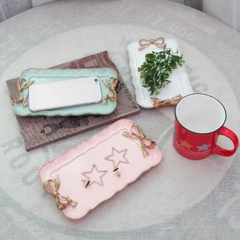 

Wood Macarons Tray Handmade Rectangle Cake Tools For Party Decoration Perfume/ Makeup/Jewelry Storage Plate Sweet Table