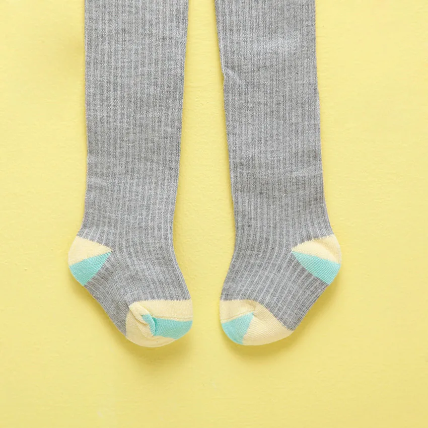 Infant Tights Solid Color Baby Girls Pantyhose Knitted Cotton Warm Baby