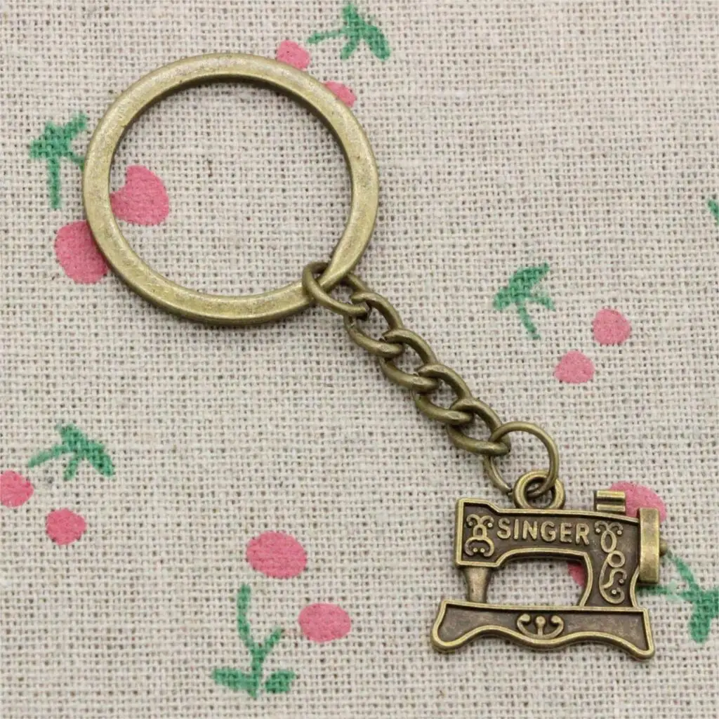 Fashion Diameter 30mm Metal Key Ring Key Chain Jewelry Antique Bronze