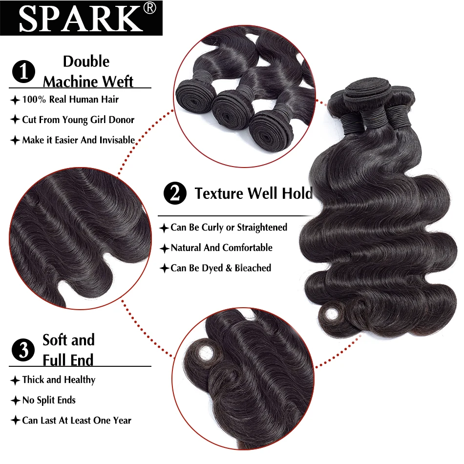 Do Cabelo Pacotes Com Fecho de Onda