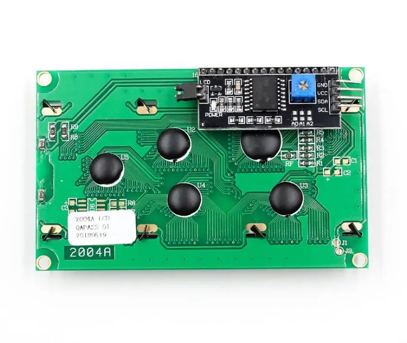 1 шт. ЖК дисплей 2004 + I2C 20x4a желтый/зеленый экран HD44780 символьный ЖК/w IIC/I2C модуль