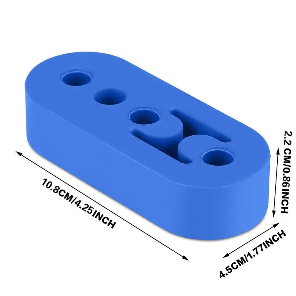 Автомобильный выхлопной трубы Таль 4 отверстия удлинение резиновый усиленный Регулируемый тишина крюк Висячие уха