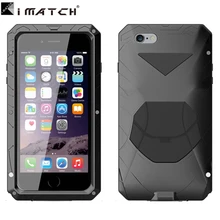 Тонкий энергетический Броня жизни водонепроницаемый ударопрочный дизайн авиационный алюминиевый сплав металлический чехол для iPhone 6 плюс/6s плюс 5,5"