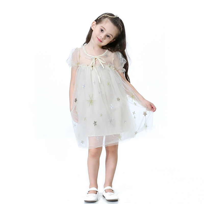 Girls Princess Sequin Stars Dress Kids Summer embroidery Tutu Dress Baby Mesh Birthday Formal Wedding Dress 1 2 3 4 6 7 8 9 Year Girls Princess Sequin Stars Dress Kids Summer embroidery Tutu Dress Baby Mesh Birthday Formal Wedding Dress 1 2 3 4 6 7 8 9 Year