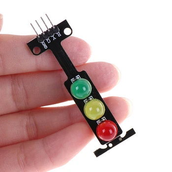 

DC 5V LED Traffic Light Module Size 56*21*11mm Red Yellow Green LED Display For Arduino Light Beads Accessories