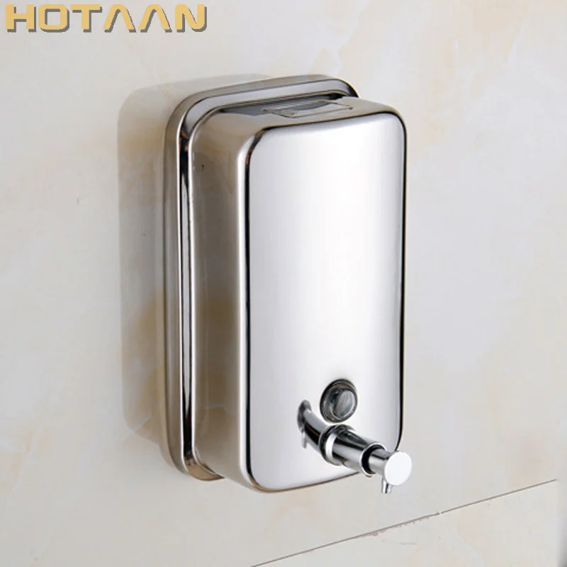 500ml Wall Mounted Stainless Steel Finished Liquid Soap Dispenser