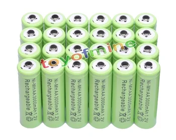

14500 Rechargeable Battery AA 3000mAh 1.2V NI-MH LED Toys Player Toys Recycling Batteries Mix Colors GTL EvreFire