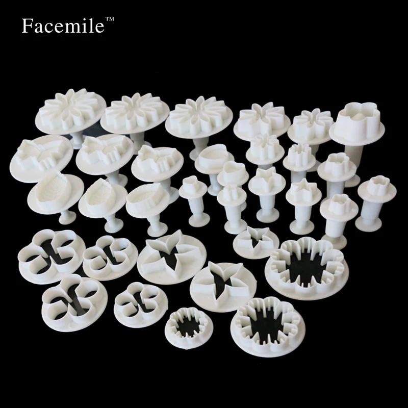 Facemile 33 шт. цветочный набор Плунжер для сахарной мастики резак торта инструмент