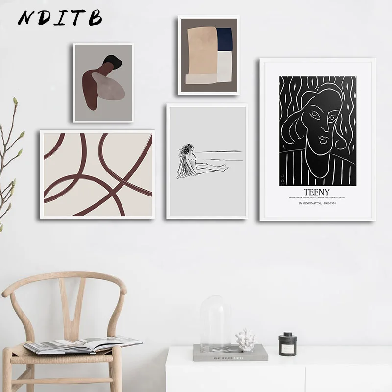 Скандинавский абстрактный Форма плакат геометрический Nordic Wall Art Печать холст картина Современные Офис украшения комнаты картина