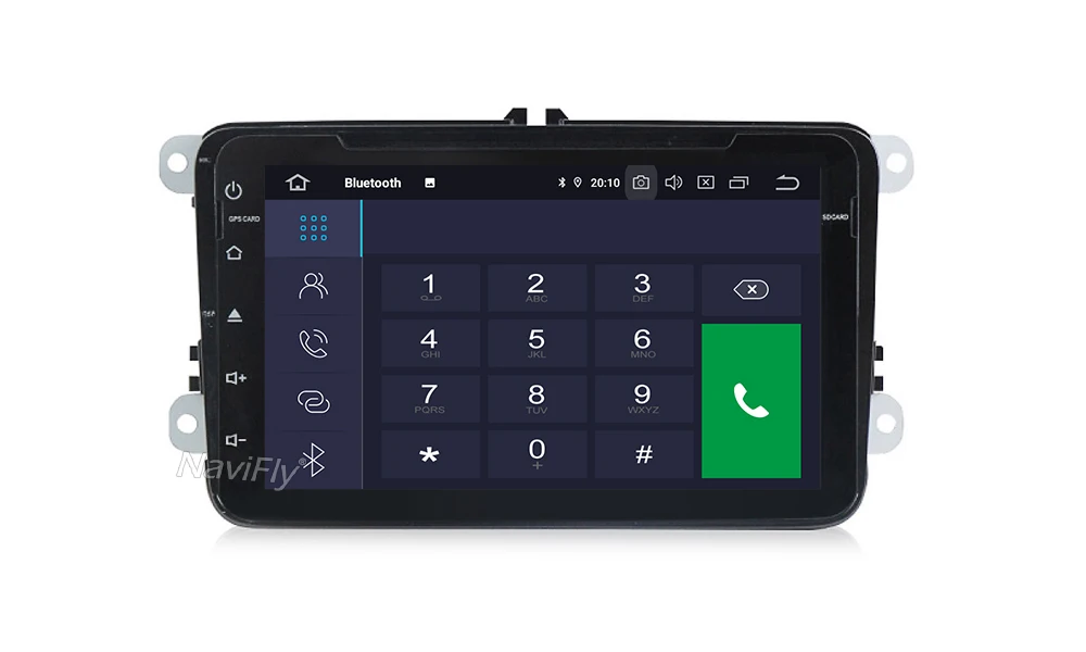 Excellent Android 9.0 Car radio dvd for VW GOLF 5 Golf 6 Tuguan Touran Skoda Octavia yeti 8" full touch IPS screen built in DSP GPS DVD 17