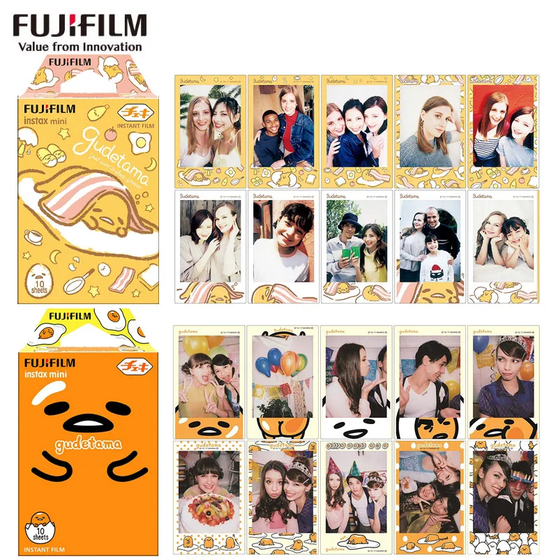 Gudetama Fujifilm Instax Mini пленка мгновенная фотобумага для Mini 9 8+ 7s 7c 90 70 25 50s камера SP-2 SP-1 принтер, Polariod 300