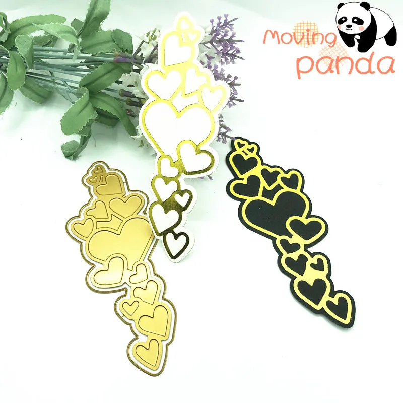 

HEART HOT FOIL PLATE Metal Cutting Dies DIY Photo Album Embossing Die Cut Scrapbooking Stencils Hot Stamping Foil
