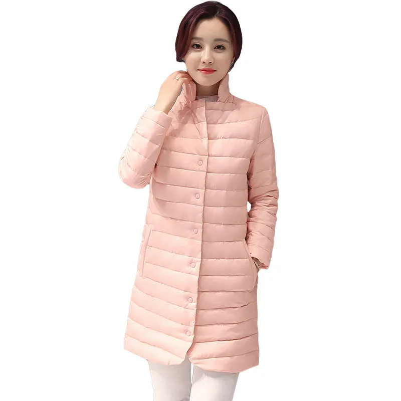 

Autumn Winter Women Down cotton Jacket Fashion high quality medium Long parkas Female Slim overcoat Casaco senhoras outono VS067