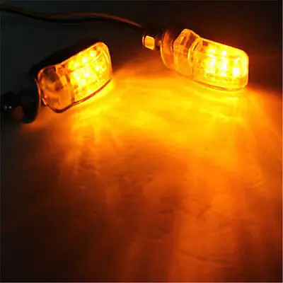 Прочный 2 шт. 6LED мотоциклетные янтарные Сигнальные Огни мигалка индикаторная