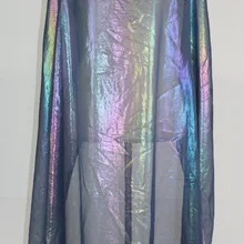 Блестящая шифоновая ткань бронзовая блестящая тонкая мягкая цветная струящаяся бронзовая волшебная ткань дышащее платье своими руками ткань 100 см* 150 см