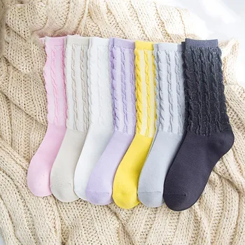 

PEONFLY Beautiful Season Pattern Heap Woman funny novelty happy Socks colorful women kawaii hosiery 2pairs/lot