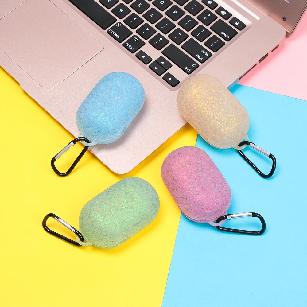 

New Silicone Non-slip Earphone Protective Cover Glitter Protective Case Cover Skin Case for Samsung Gear Iconx 2018