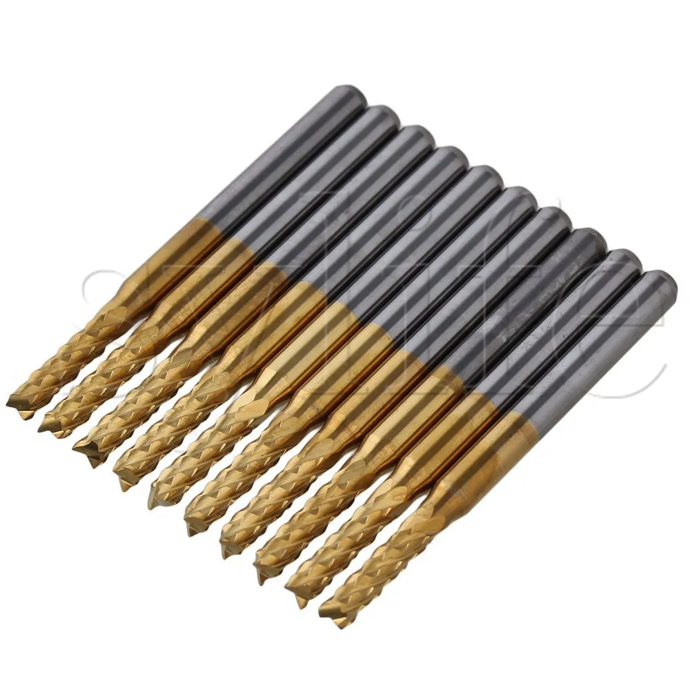 Buy 2.5mm Shank Gold Titanium Coated Carbide Micro