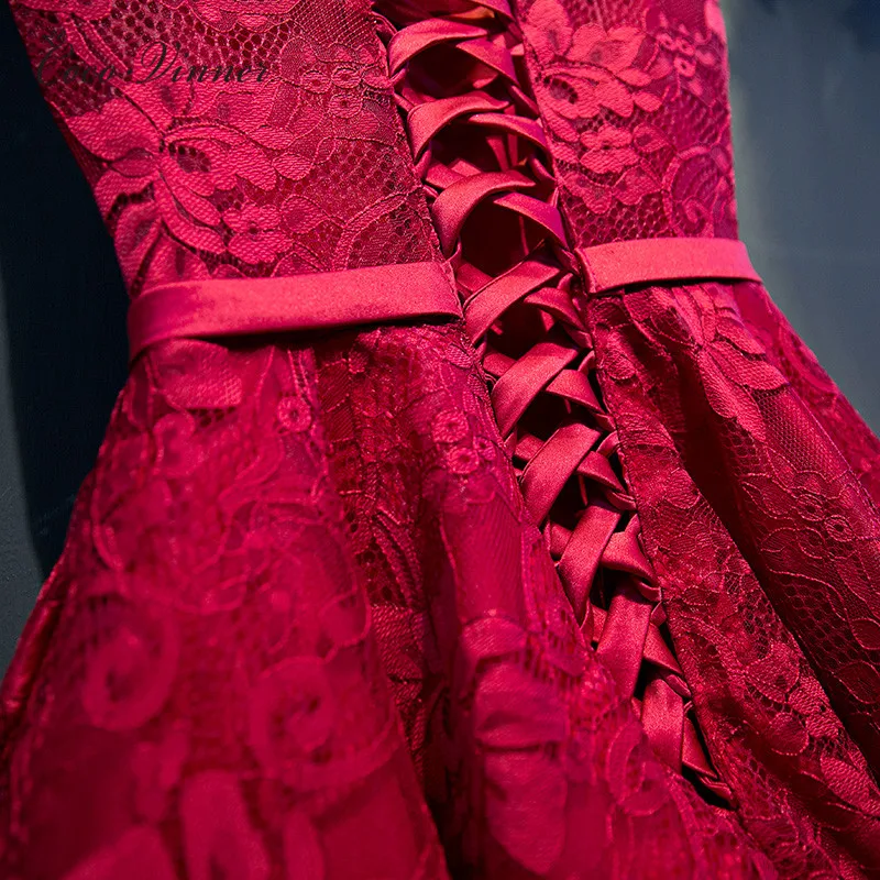 C.V Новые короткие, на шнуровке, с узором, Cocktai платья с поясами, большие размеры, на шнуровке сзади торжественное платье для женщин vestido de festa E0019