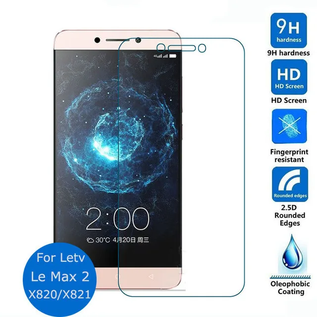 

0.26mm Explosion-proof Front LCD Tempered Glass Film for LeEco Letv Le Max 2 X820 Screen Protector pelicula de vidro