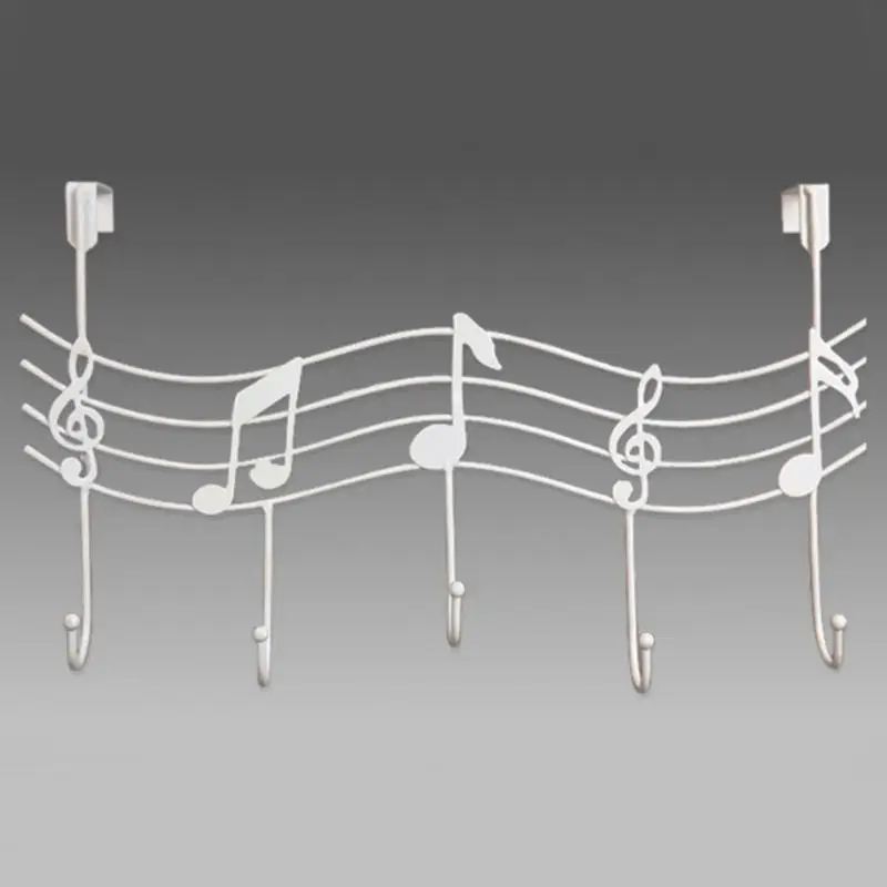 steel hook Music Wall Hook Door Hanger Kitchen Storage Hook Shelf Bathroom Organizer Bags Clothessteel hook 029
