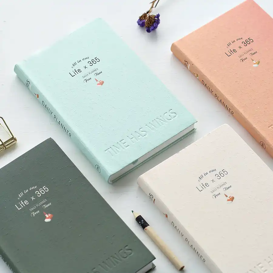 365 日個人日記プランナーハードカバーノートブック週間スケジュールかわいい韓国文房具議題 Personal Diary Planner Personal Diaryhardcover Notebook Aliexpress