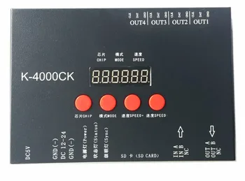 

K-4000CK (T-4000'upgraded version),LED pixel SD card controller;off-line;4096 pixels controlled;SPI signal output