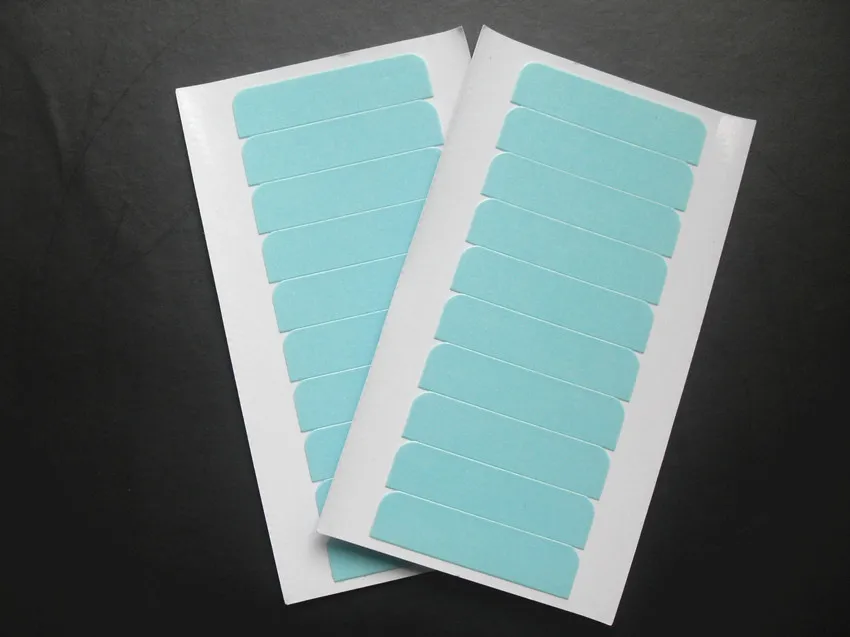 10pcs 4cm*1cm High Grade Adhesive Double Sided Tape Strong Super Tape For Skin Weft Human Remy Tape Hair Extensions Waterproof