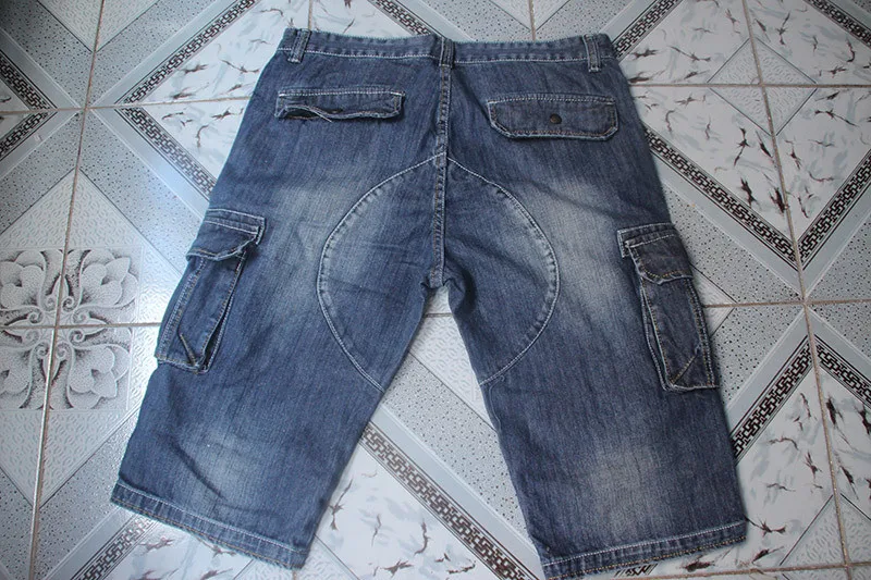 MORUANCLE мужские ретро карго джинсовые шорты винтажные кислотные потертые выцветшие несколько карманов Военный стиль байкерские короткие