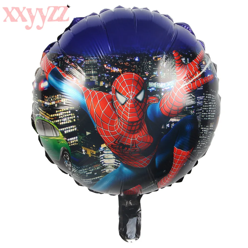 XXYYZZ воздушные шары супергероев, Мстители, Человек-паук, Бэтмен, фольгированные воздушные шары, детские товары для дня рождения, детские игрушки, товары для дня рождения