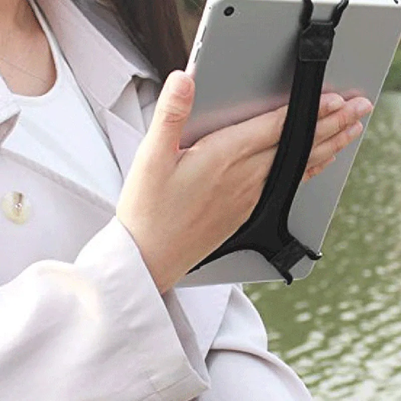 Планшетный ПК с помощью одной руки Управление ремень Треугольники фиксированный ремешок Портативный нейлон планшет рукой ремешок для