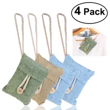 NUOLUX 4 упаковки 100 г натуральный очиститель воздуха бамбуковый уголь мешок освежитель воздуха(случайный цвет) A20