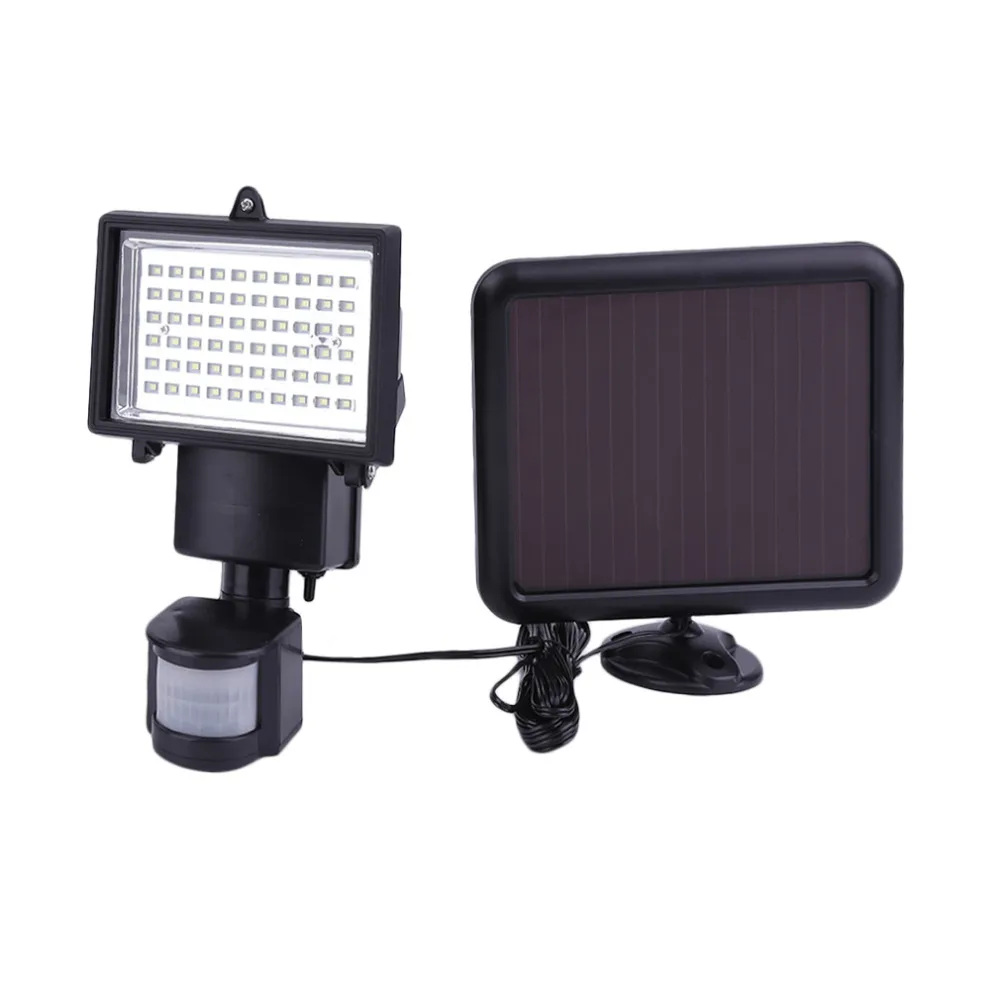 

60 LED Solar LED Floodlight Outdoor Garden Solar Motion Sensor LED Floodlight Lamp For Garden Path Wall Emergency