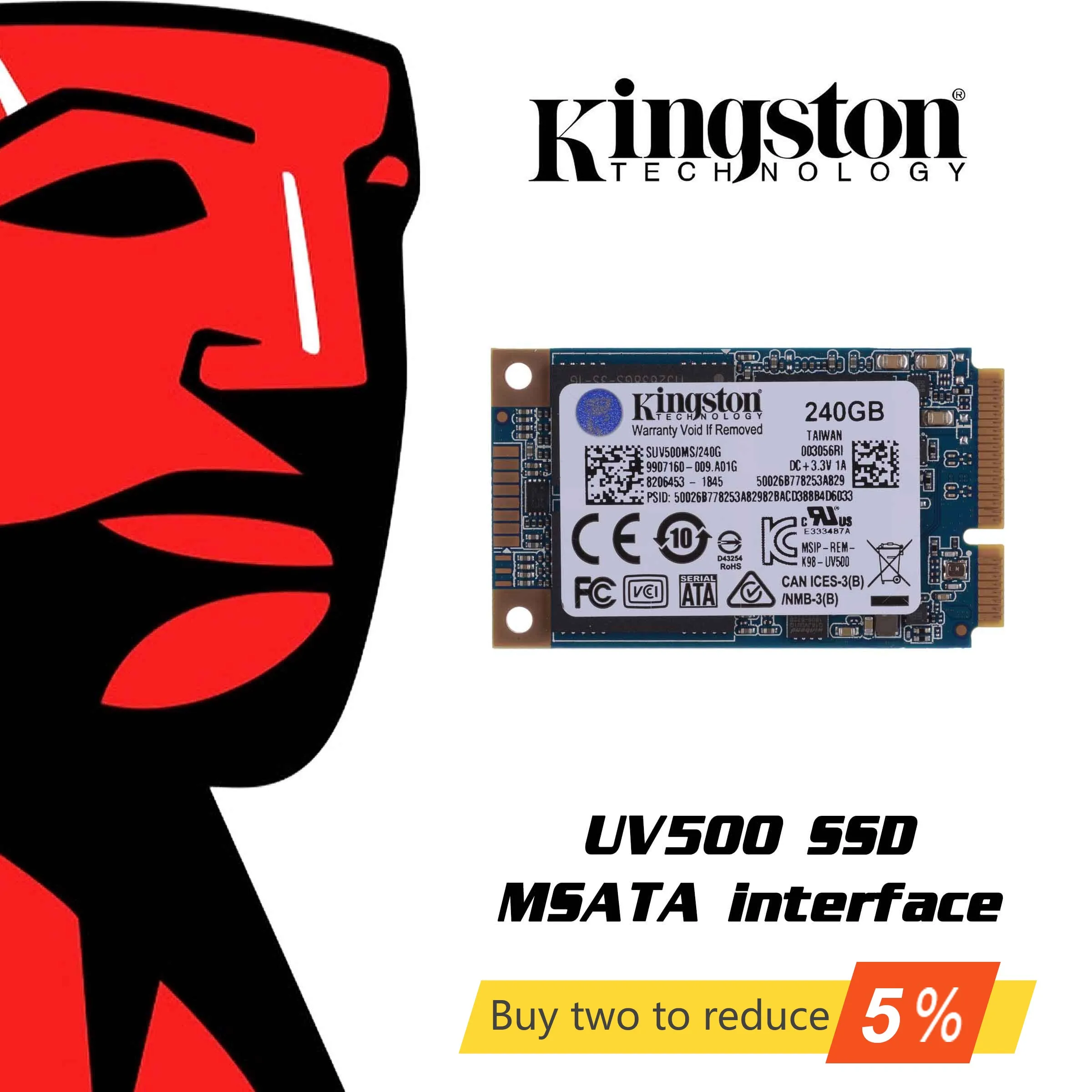 Оригинальный Kingston UV500 SSD 120 ГБ 240 hdd 480 1 92 ТБ mSATA Внутренний твердотельный накопитель